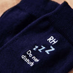 Personalised Sleep Navy Socks