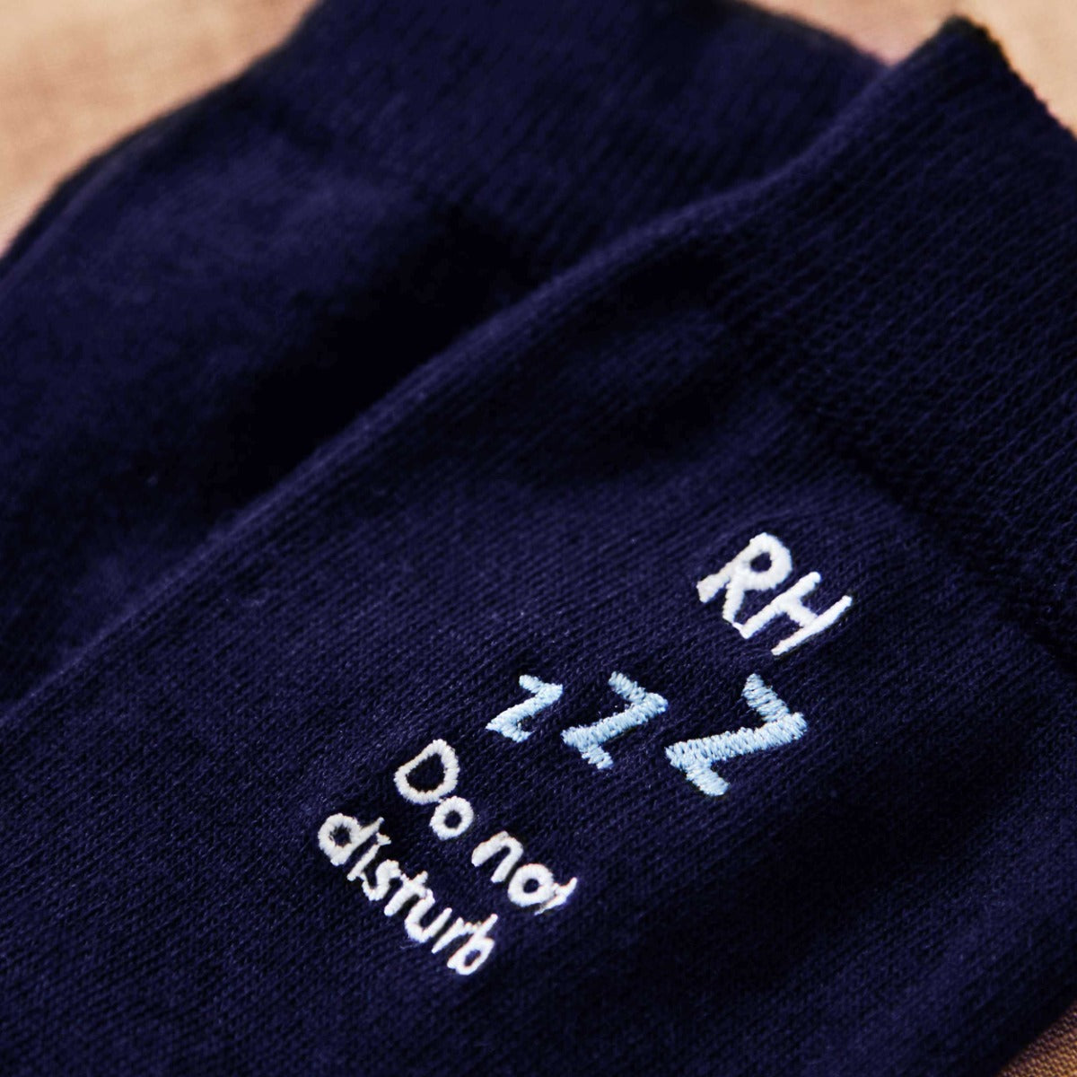 Personalised Sleep Navy Socks