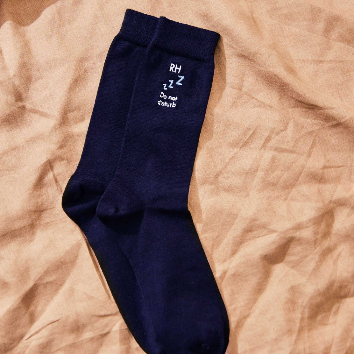 Personalised Sleep Navy Socks