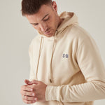Personalised Men's Cream Initial Hoodie