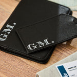 Personalised Black Bold Monogrammed Travel Set