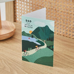 Personalised The Best By Miles Bike Greeting Card 