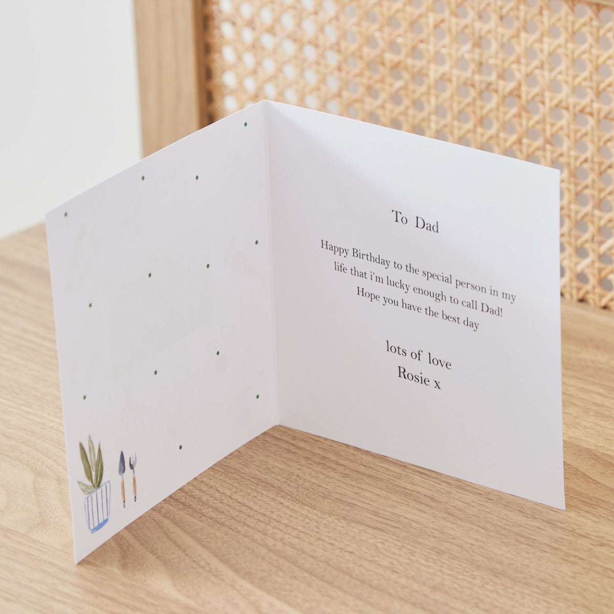 Personalised Gardening Greeting Card 