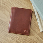 Personalised Tan Leather Wallet 