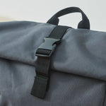 Personalised Roll Top Backpack in Anthracite 