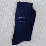Personalised Daddy Cool Navy Socks