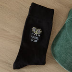 Personalised Men's Black Padel Club Socks