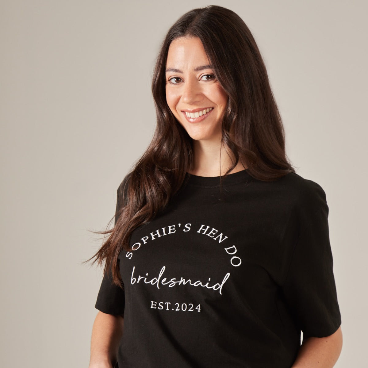Personalised Black Hen Do T-Shirt