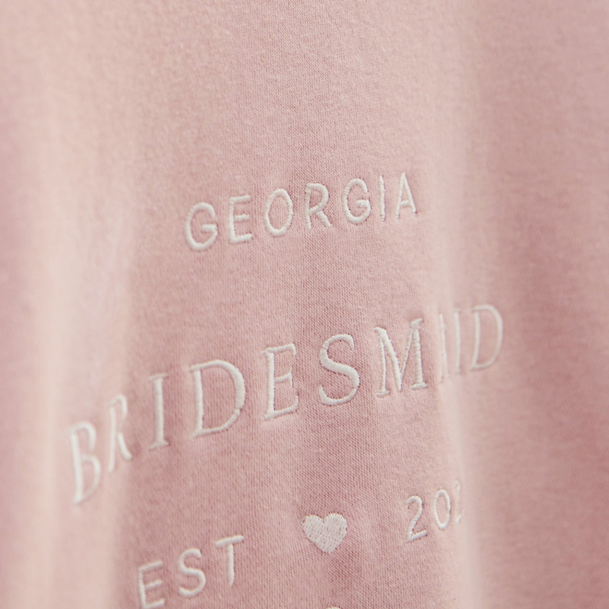 Personalised Pink Bridesmaid Sweatshirt