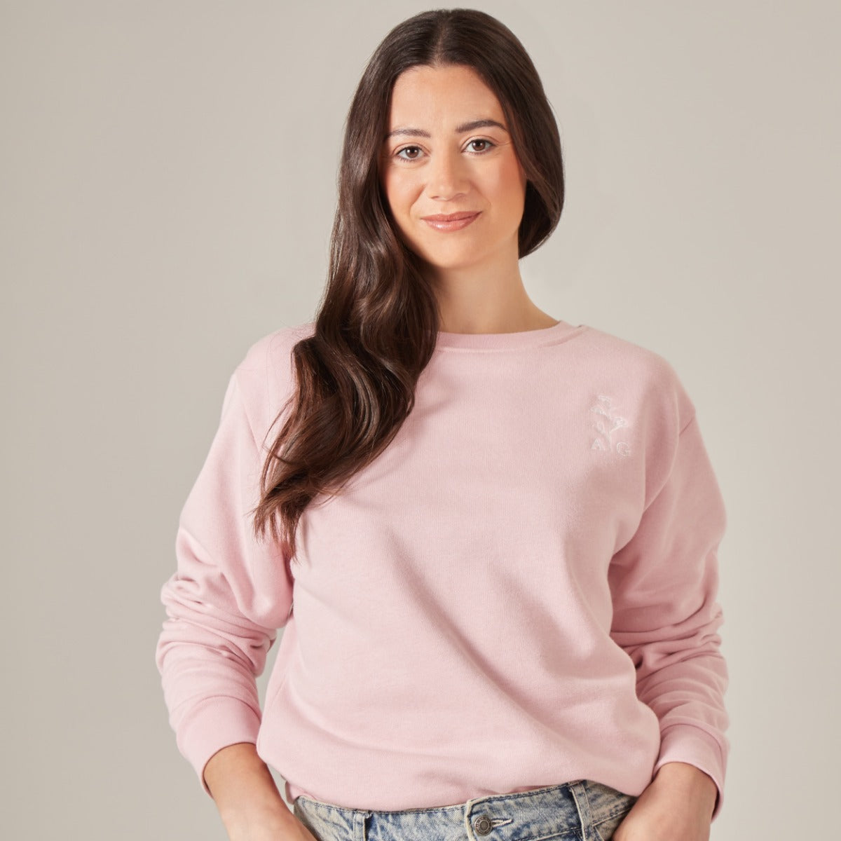 Personalised Pink Birth Flower Sweatshirt_March