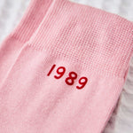Personalised Birth Year Pink Socks
