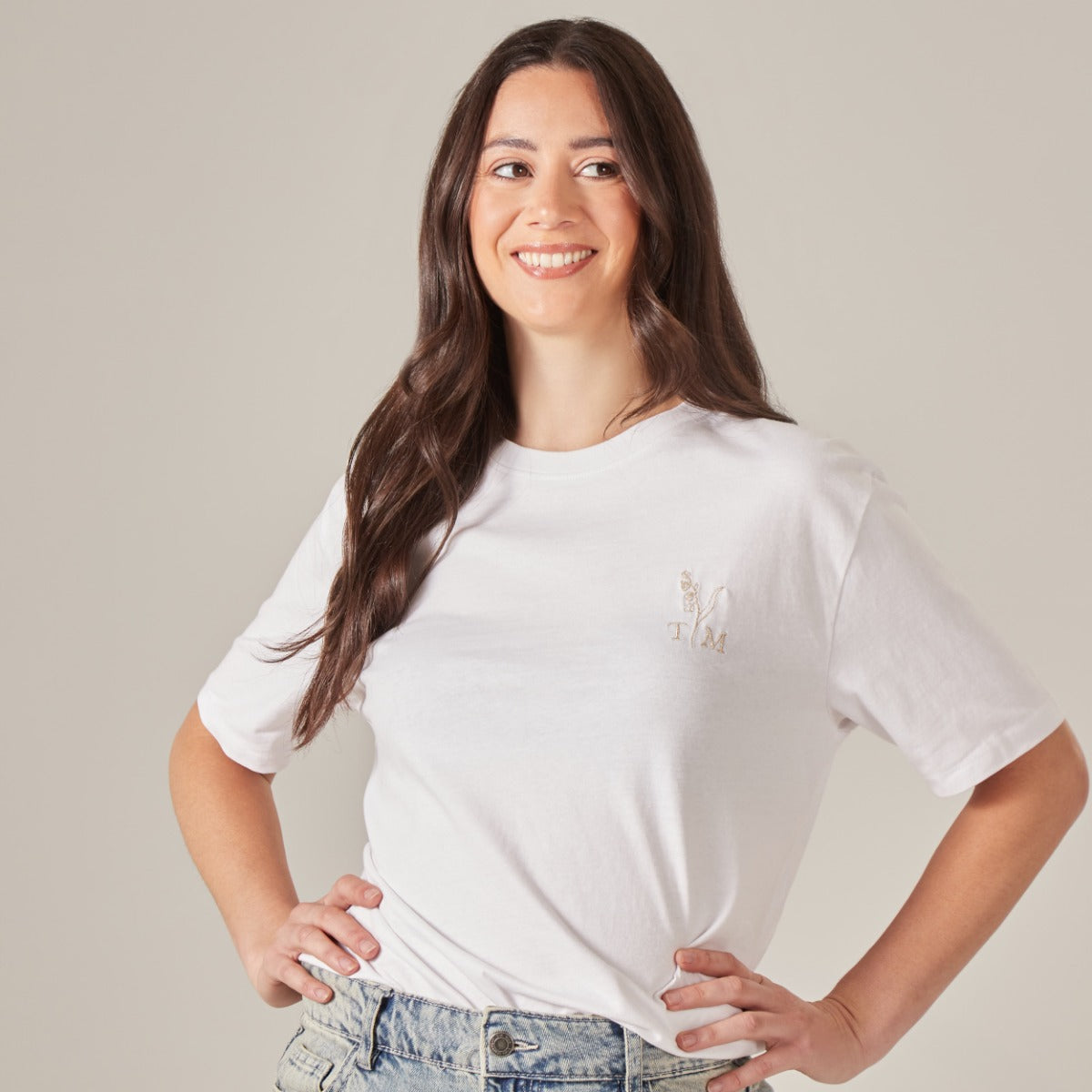 Birth Flower T-Shirt White