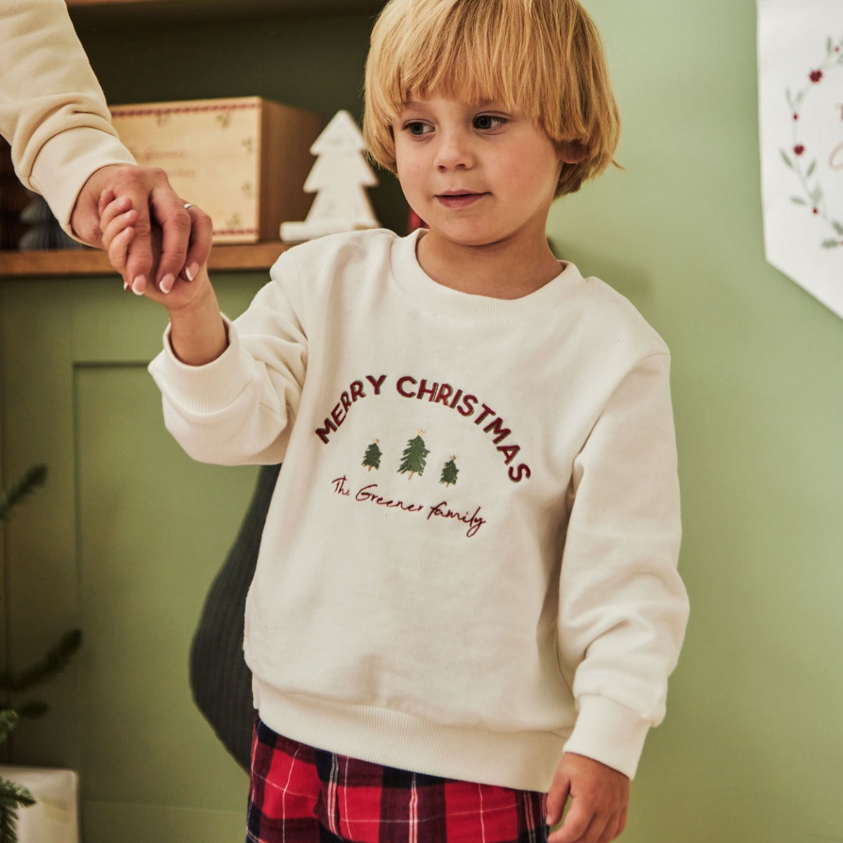 Personalised Mini Family Merry Christmas Jumper