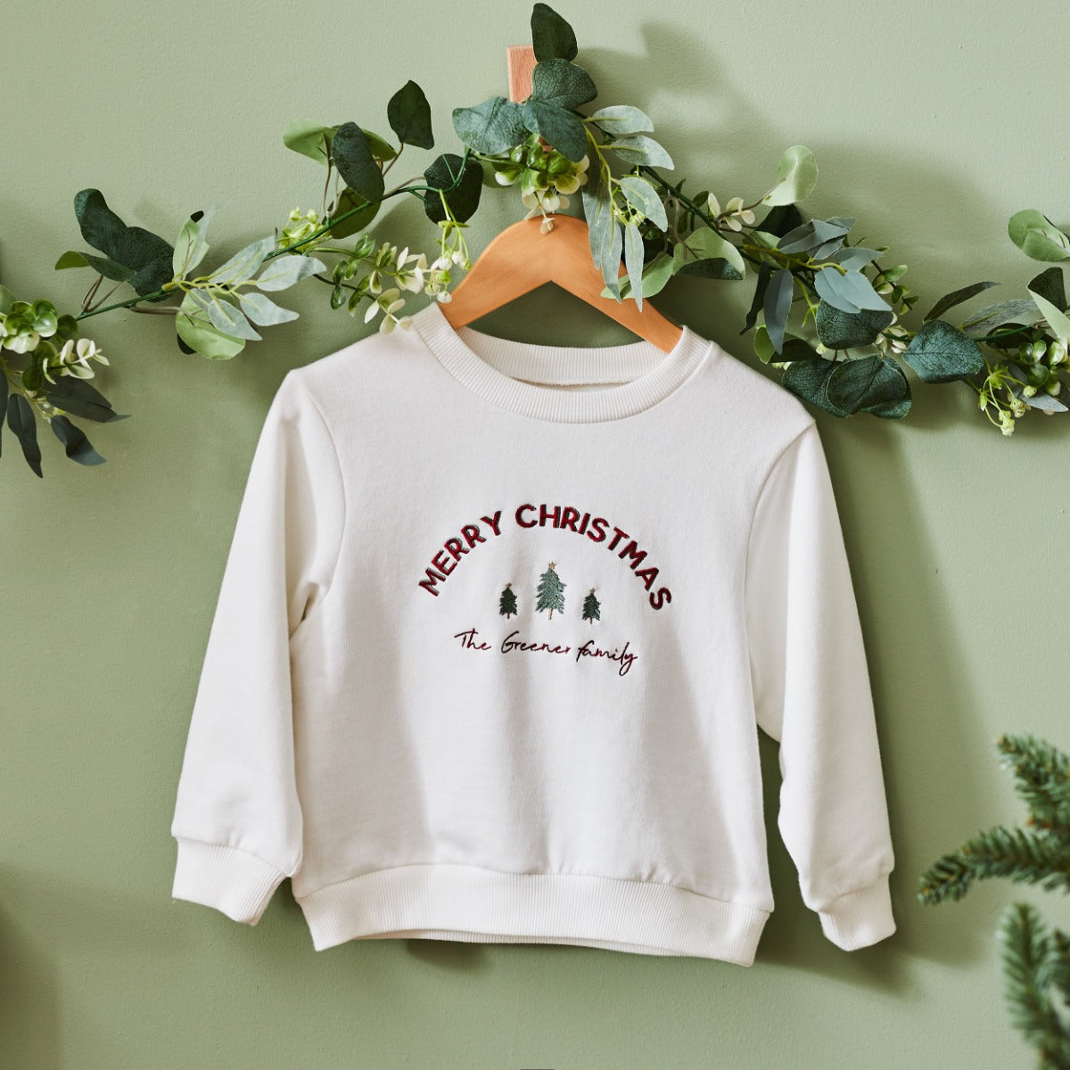 Personalised Mini Family Merry Christmas Jumper