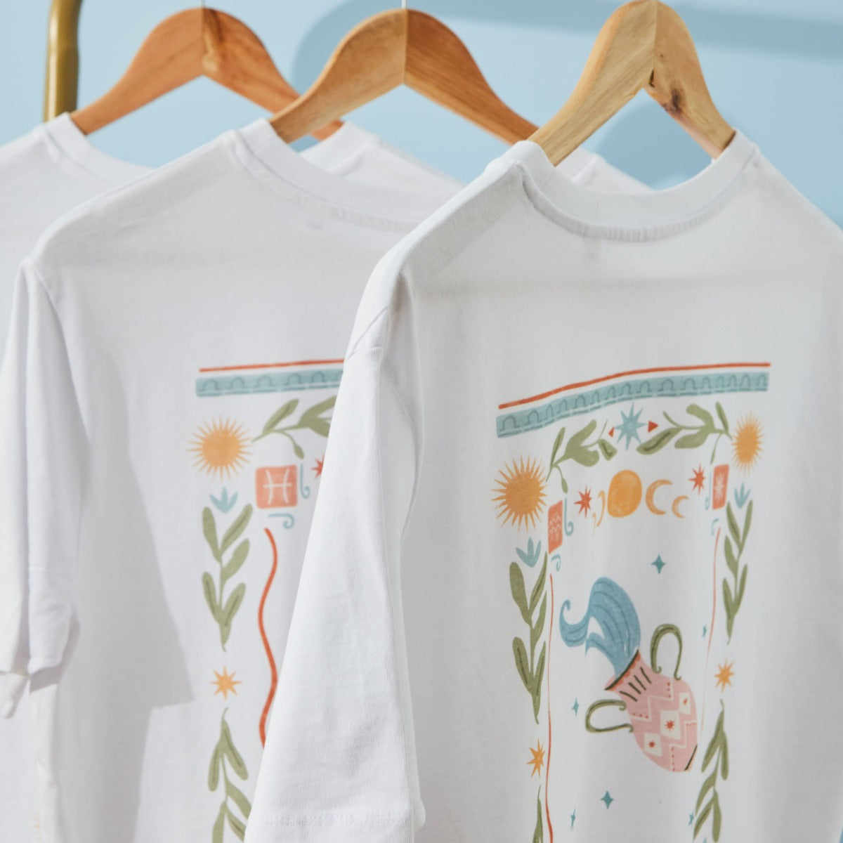 Personalised Zodiac Sign T-Shirt by Made Yours