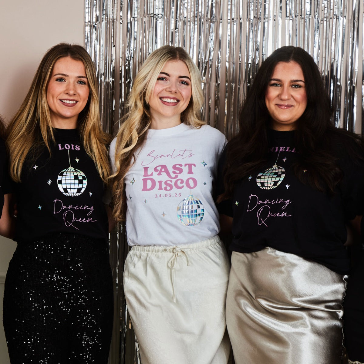 Personalised Last Disco White Bride T-Shirt