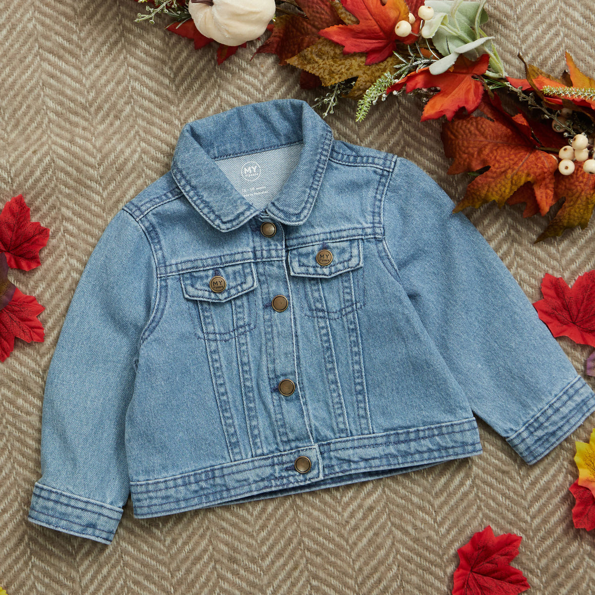 Personalised Children's Autumn Denim Jacket
