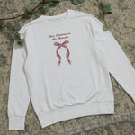 Personalised 'First Christmas As...' Bow Jumper