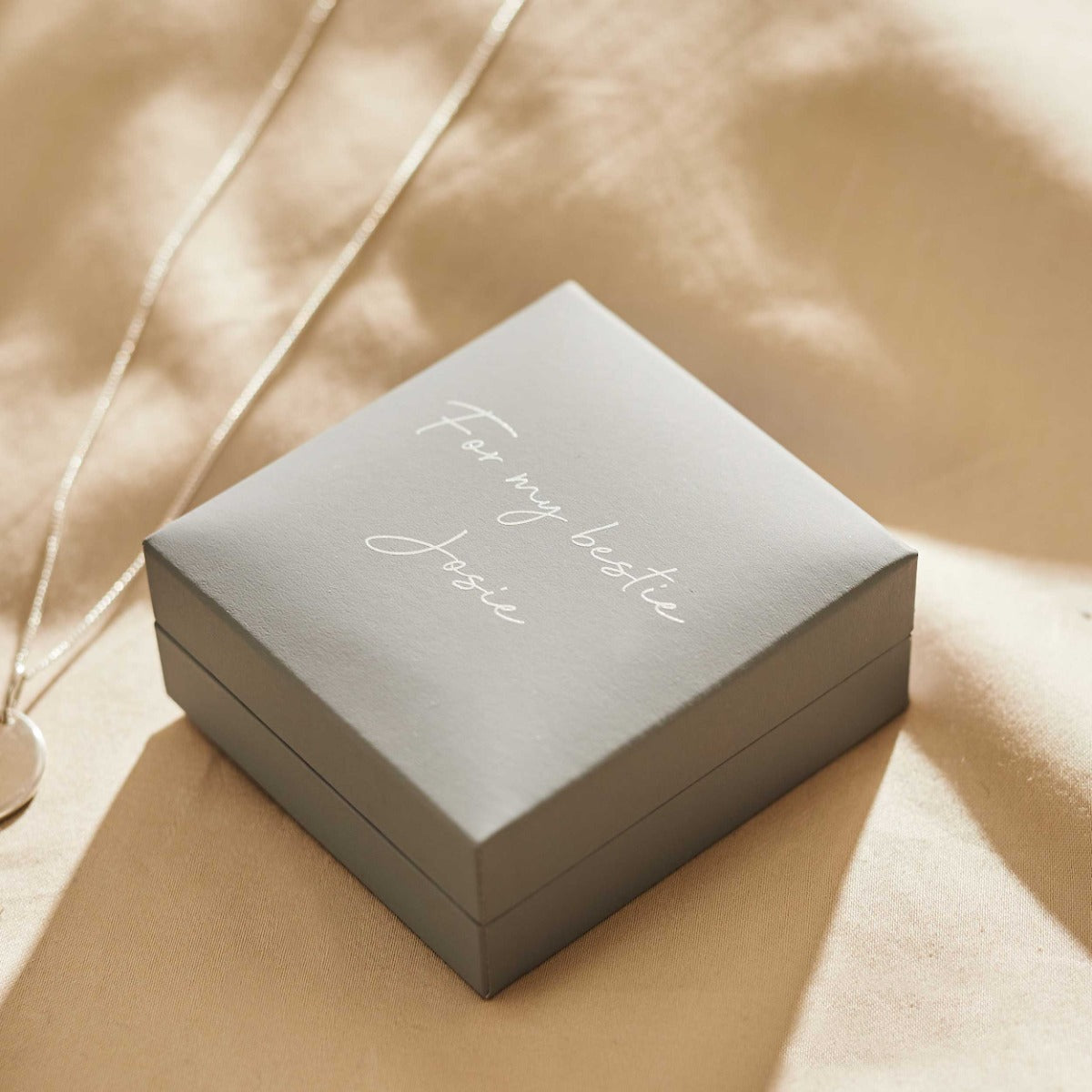 Personalised Birth Flower Sterling Silver Disc Necklace