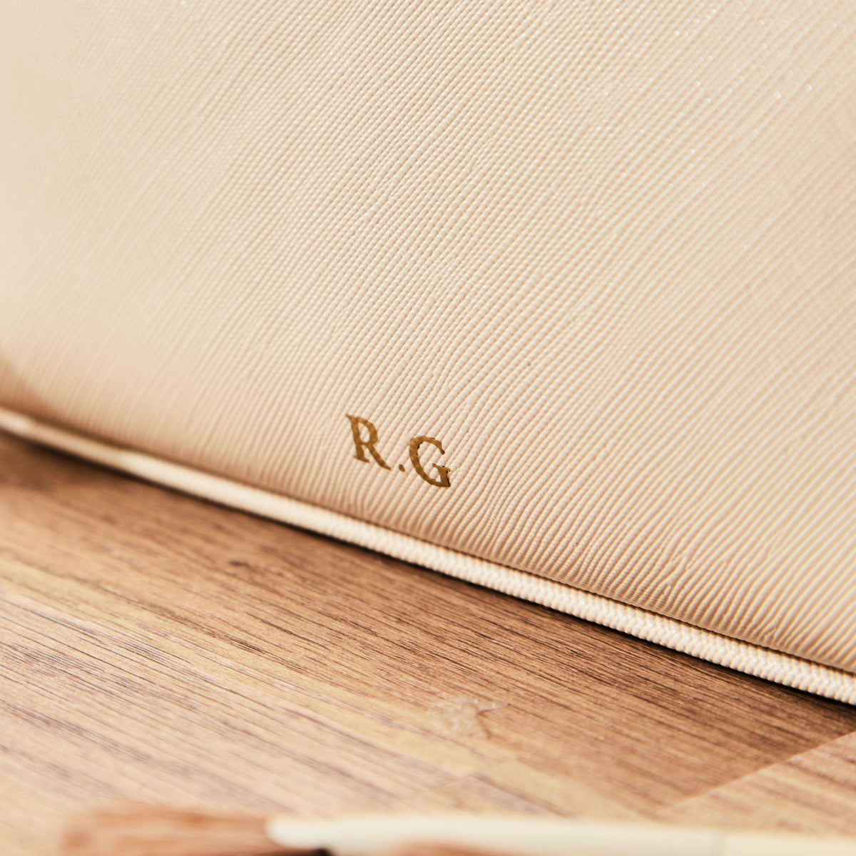 Personalised Medium Oyster Make-Up Bag by Made Yours