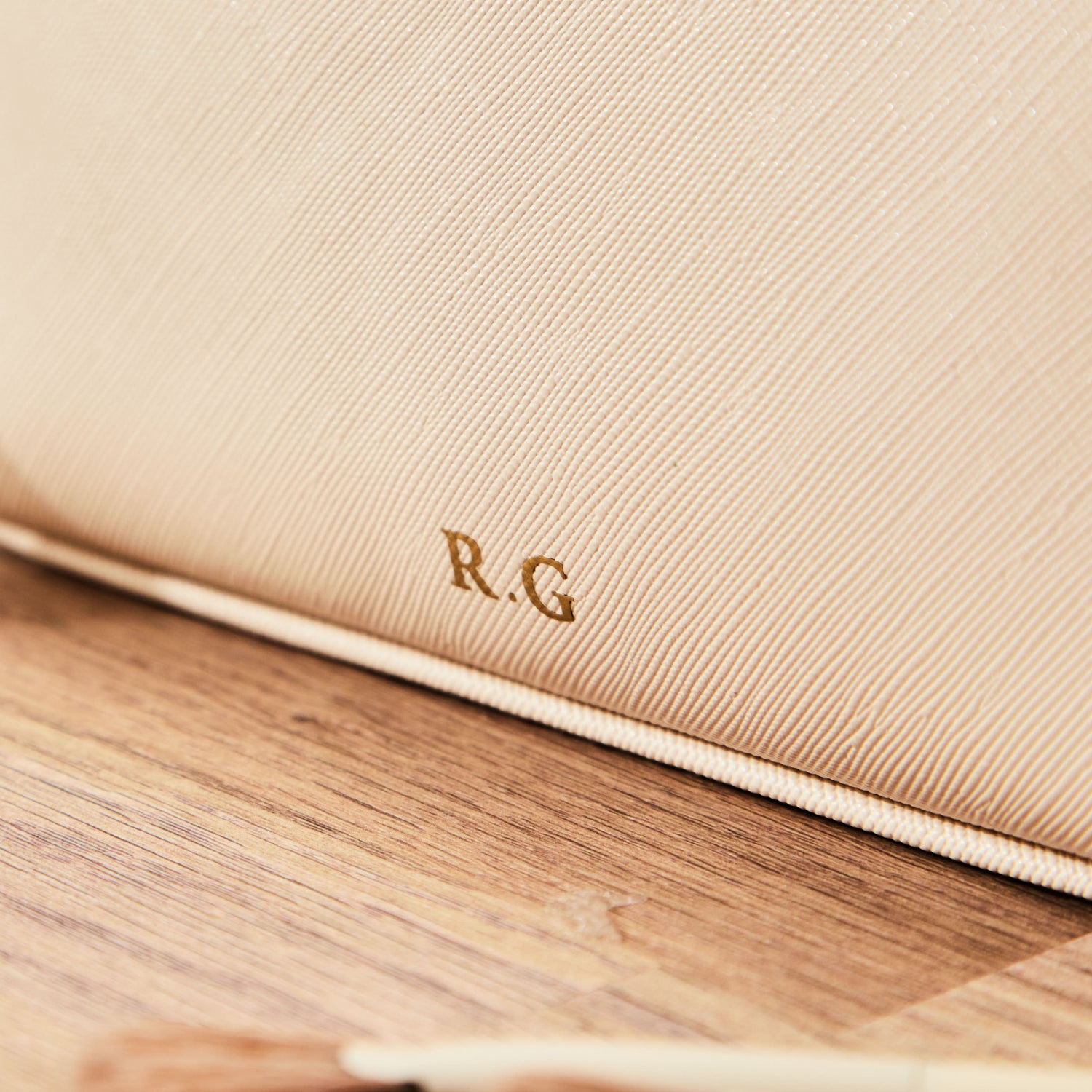 Personalised Medium Oyster Make-Up Bag by Made Yours