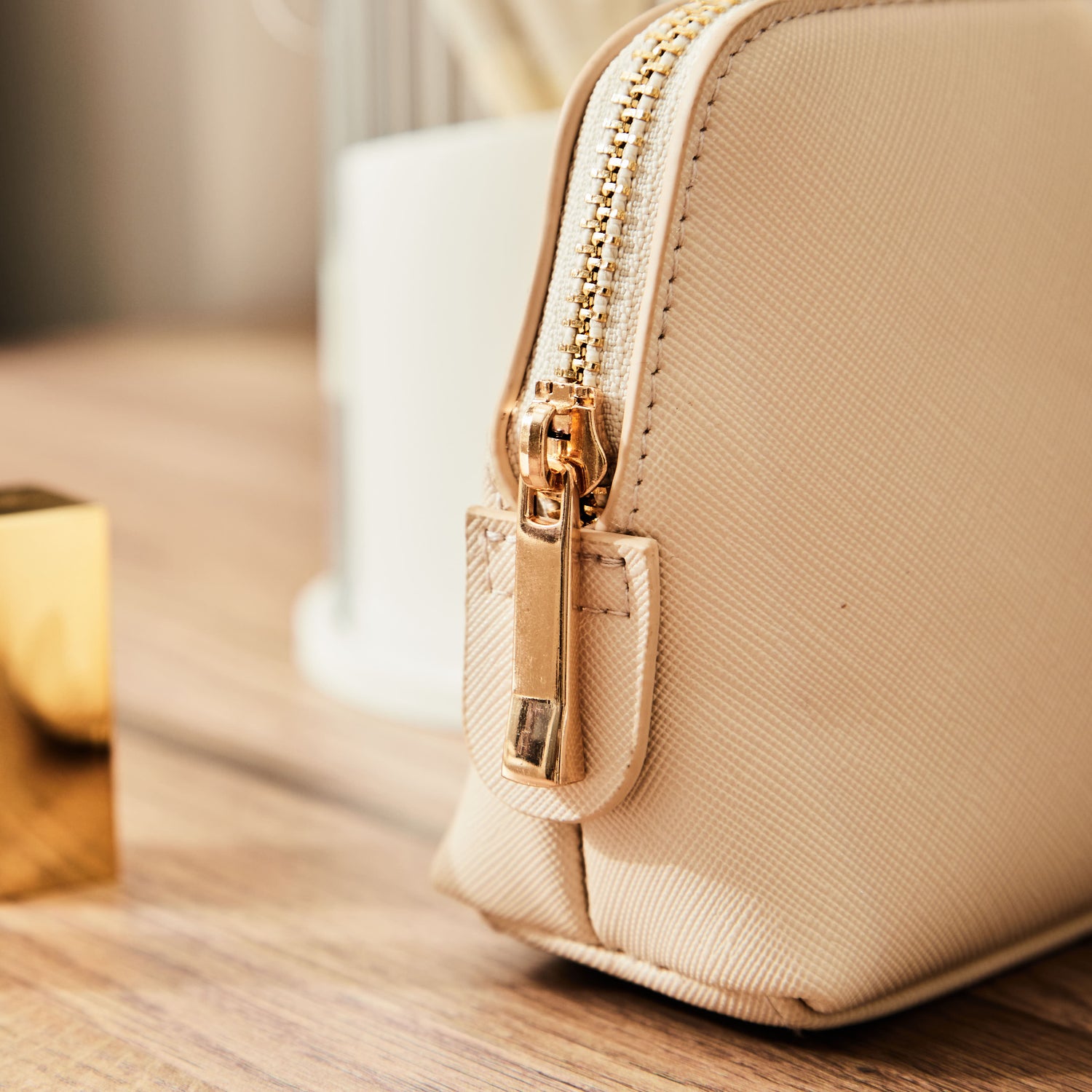 Personalised Medium Oyster Make-Up Bag by Made Yours