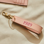 Personalised Retro Pink Keyring