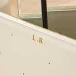Personalised White Polka Dot Pouch