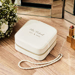 Personalised White Bridal Jewellery Box