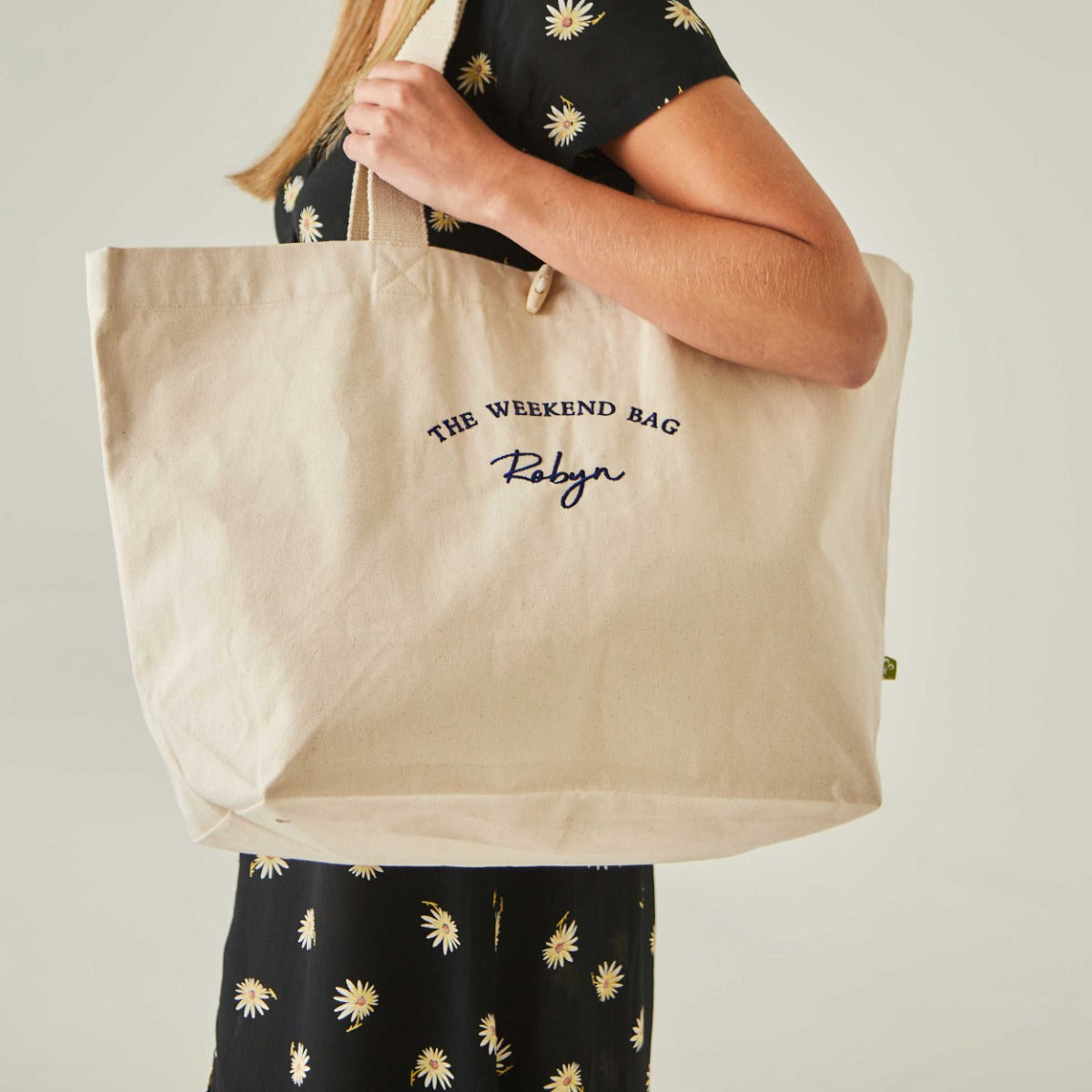 Personalised Canvas Beach Tote Bag