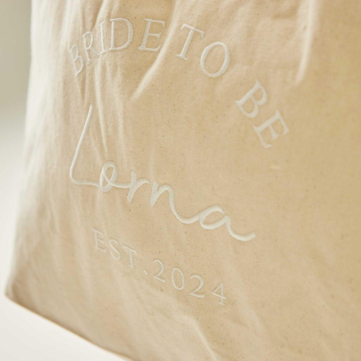 Personalised Bride to Be Canvas Tote bag