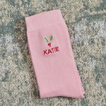 Personalised Holly Berry Pink Socks