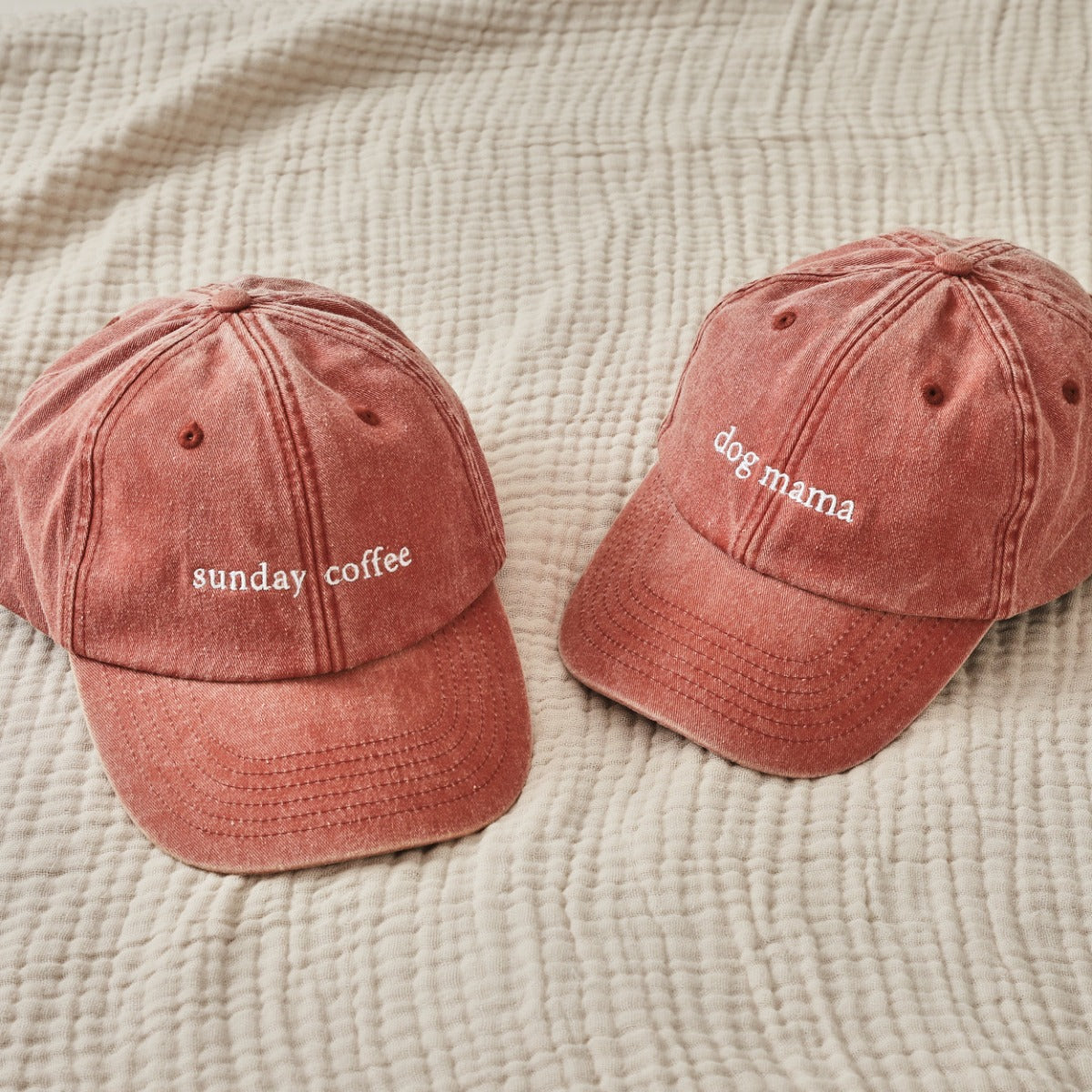 Personalised Rust Vintage Font Baseball Cap 