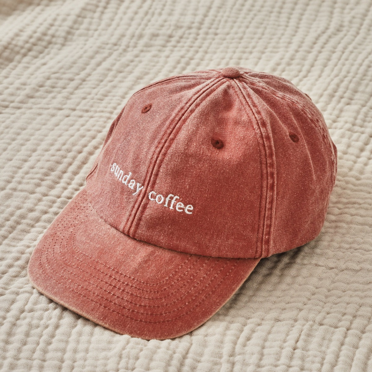 Personalised Rust Vintage Font Baseball Cap 