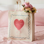 Personalised You Go Girl Canvas Tote Bag 