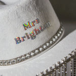 Personalised Bride Cowboy Hat 