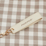 Personalised Mama Neutral Oyster Keyring
