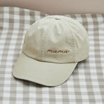 Personalised Mama Neutral Cap in Natural