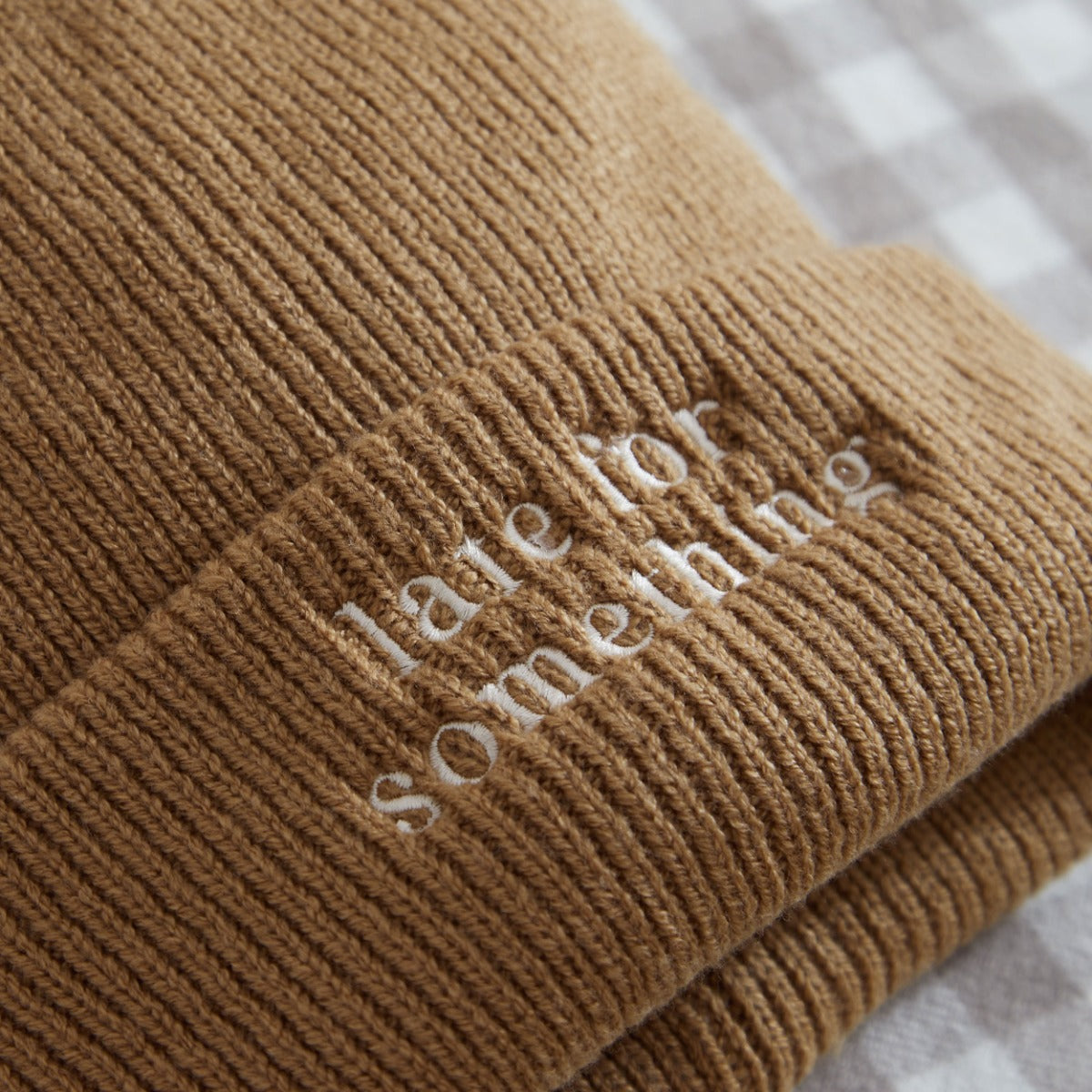 Personalised Customisable Slogan Biscuit Beanie Hat
