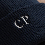 Personalised Slogan Navy Beanie Hat 