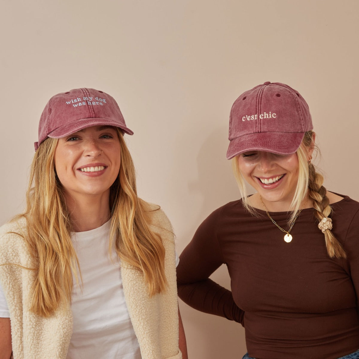 Personalised Vintage Burgundy Adult Cap