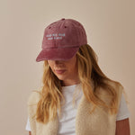 Personalised Vintage Burgundy Adult Cap