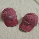 Personalised Vintage Burgundy Adult Cap