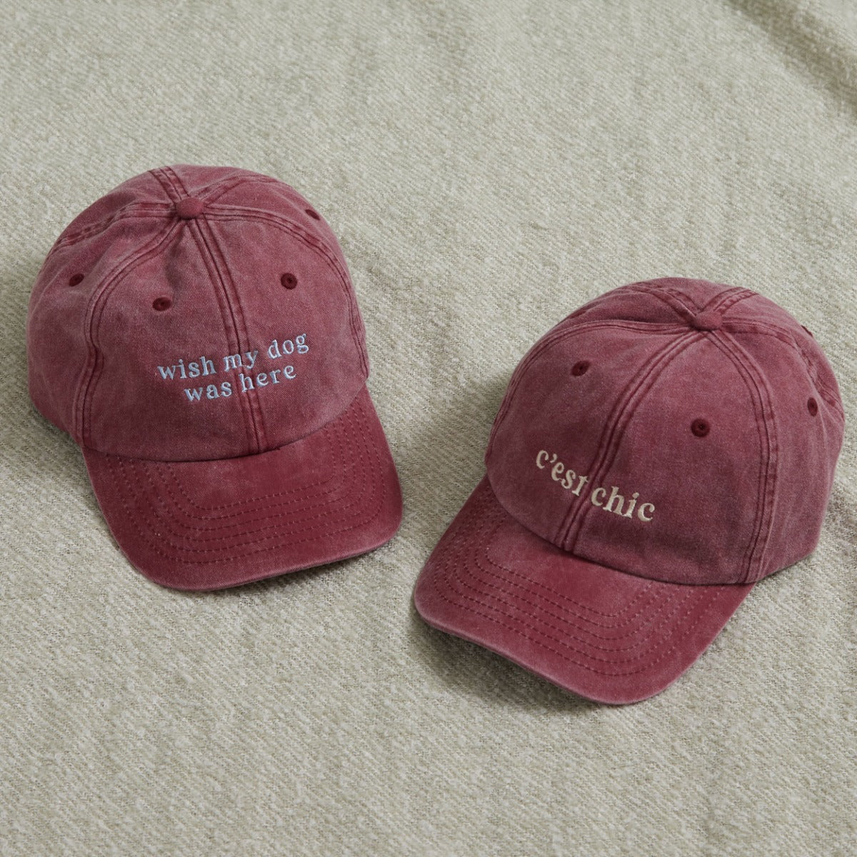 Personalised Vintage Burgundy Adult Cap