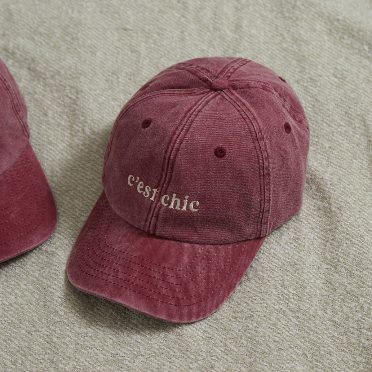 Personalised Vintage Burgundy Adult Cap