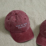 Personalised Vintage Burgundy Adult Cap
