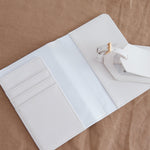 Personalised Zodiac Passport Cover & Luggage Tag in White