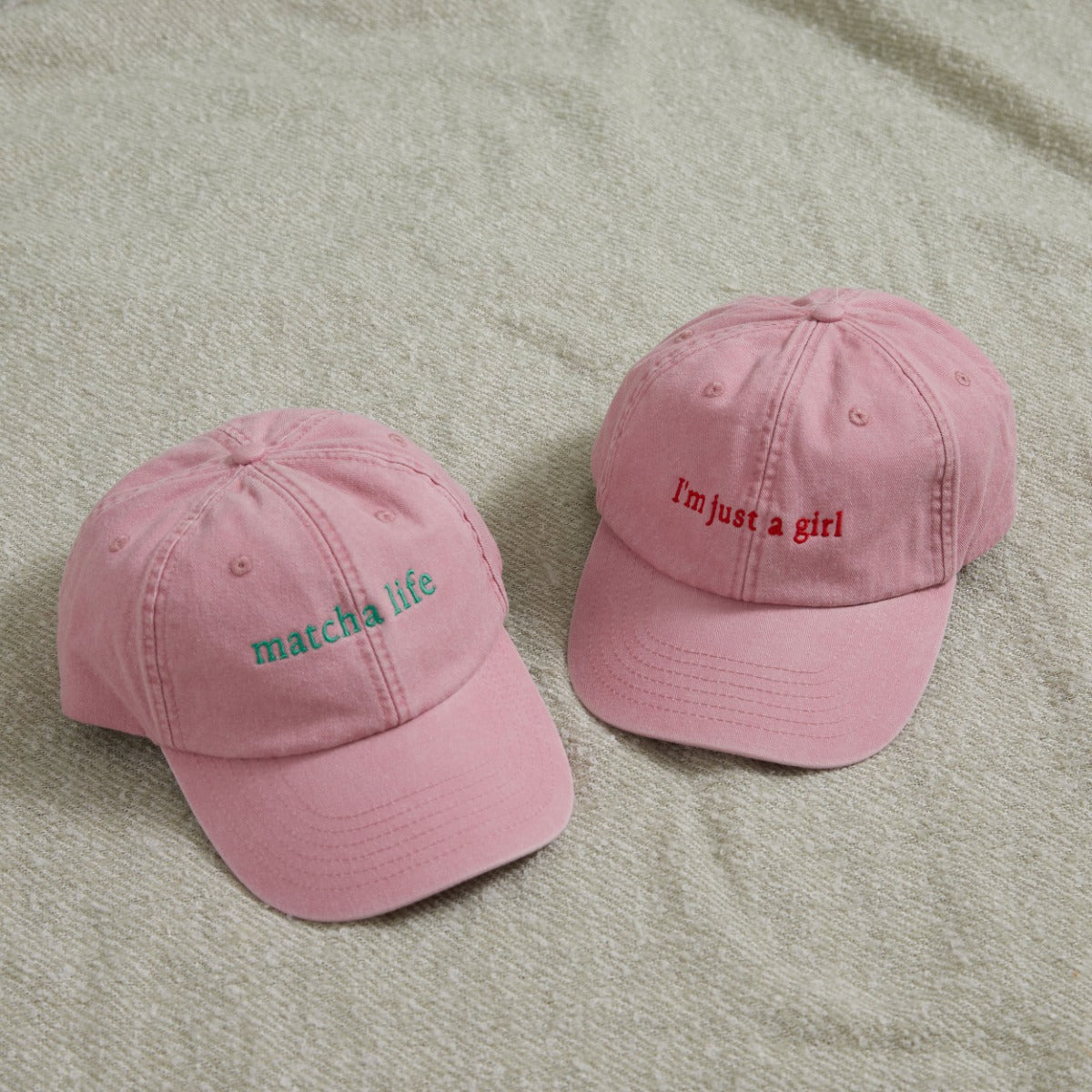 Personalised Pink Slogan Cap