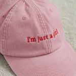 Personalised Pink Slogan Cap