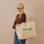 Personalised Embroidered Cream Slogan Baseball Cap